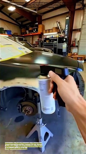 Automotive Paint Degreasing Spray Gun Application | Surface Preparation Before Bodywork and Painting
