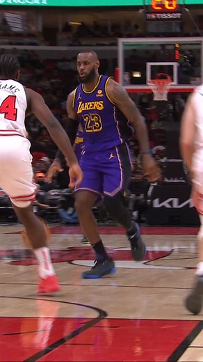 LeBron with the tough finish inside! 🙌 Lakers/Bulls • Live on the NBA App 📲 https://app.link.nba.com/Watch-Now | NBA