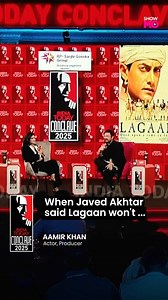 Legendary actor, producer, and director Aamir Khan during his session, at India Today Conclave 2025, spoke about how veteran lyricist Javed Akhtar was apprehensive about Lagaan. The actor shared that Akhtar believed it 'won't work.' Listen in #AamirKhan #Lagaan #Entertainment #Movie #IndiaTodayConclave25 #Cinema #Celebrity Anjana Om Kashyap | India Today