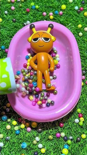 Toy Sprunki : Alien Sprunki In Bathtub On Candy Fall #short #unboxing