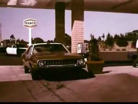 Texaco Gas & Oil Commercial with 72 AMC SST Javelin & 72 Plymouth Fury I Police Car