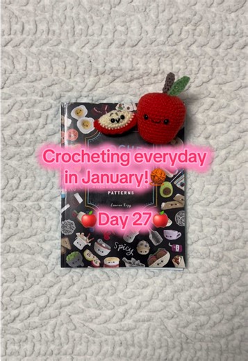 Crocheting everyday in January!🧶 Day 27🍎 Making an apple and an apple slice using Crochet Cafe📖 #crochet #crochetcafe #crochetcafebook #crochetersoftiktok #crochettiktok #crochettok #crochetpattern #apple #appleslice #amigurumi #amigurumilove #amigurumis #foryou #fyp #foryoupage #crochetproject #january #amigurumicrochet #crochetapple #crochetbook #handmade #yarn #yarntok