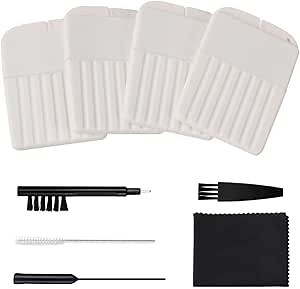 Hearing Aid Cleaning Kit, Hearing Aid Wax Guards Filters Cerumen， Hearing Aid Filters Compatible with Phonak、, Widex and Resound Wax Traps Hear Clear Cleaning Kit Accessory (32 Filters 4Pack)…