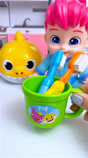 ASMR Unboxing Bebefinn & Funny Shark Bath Set Toy | Satisfying Toy Sound with PyPyToys #shorts