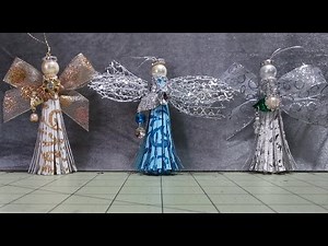 DIY~Sweet, Easy & Beautiful Paper Tassel Angel Ornaments!