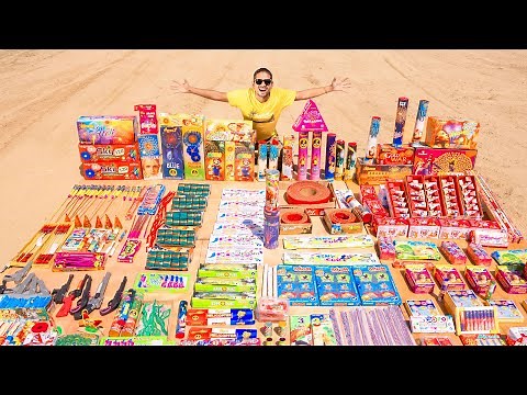 Different Type Of Fireworks - 2 लाख रुपये के पटाखे | Biggest Diwali Stash