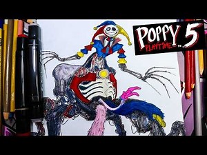 Dibujo THE PROTOTYPE de POPPY PLAYTIME 5 (cuerpo completo) | Dibujo para colorear Poppy Playtime 5