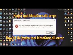 How to fix hydra tool MetaCore.dll error #yearofyou