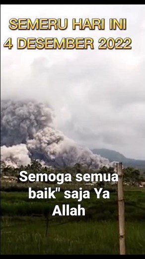 Gunung Semeru Hari ini 4 Desember 2022