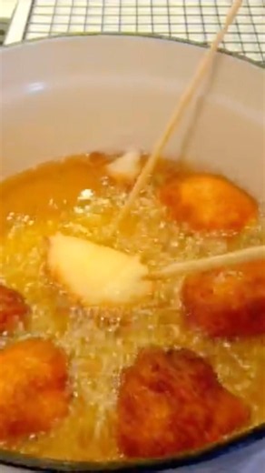 Homemade HUSH PUPPIES 😋 Fish Fry Ready 😍 #food #frying #recipe #tutorial #fry