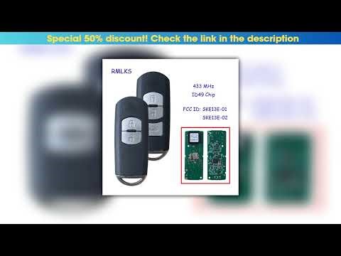 Today Only 433Mhz ID49 2/3 Buttons Smart Key Fit for MAZDA CX-3 Axela CX-5 Atenza Model SKE13E-01 S