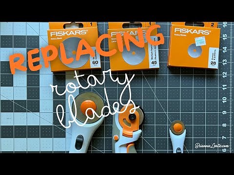 How to Replace Fiskars Rotary Cutter Rotary Blade Sizes 60mm, 45mm & 28mm