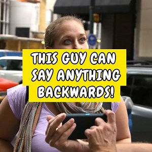 This guy taught himself to speak backwards and it's the most impressive thing we've ever heard! 🤯 Backwords Dude | Happiest
