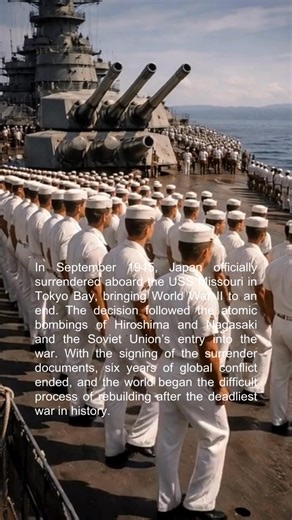 32K views · 712 reactions | In 1945, after years of global war and unimaginable loss, Japan’s surrender finally brought World War II to an end. #WorldWarII #JapanSurrenders #AmericanHistory #EndOfWWII #HistoryShorts | World Unreal | Facebook