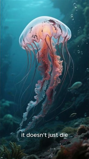 The Secret to Immortality? Meet the "Ctrl+Z" Jellyfish!🌊🔄 #cognitivecore#sea#jellyfish#ocean #nature