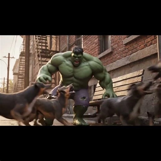 Hulk vs Street Dogs — Unexpected Attack! 🐕💥😂