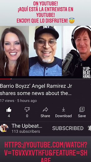 Here’s the interview on YouTube! ¡Aquí está la entrevista en YouTube! Enjoy! Que lo disfruten! 😇👍🏽 #thebarrioboyzz #barrioboyzz #losbarrioboyzz