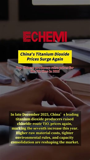 China’s Titanium Dioxide Prices Surge Again – 7th Increase in 2025