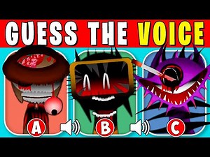 Guess The PHASE 7 SPRUNKI Characters By Their VOICE 🔊 Tunner🤠Fun Bot🤖Durple😈