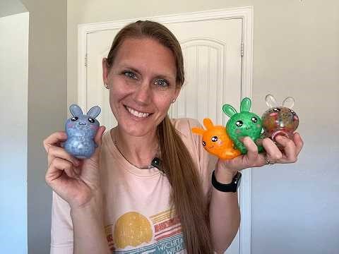 Squishy Easter Bunny Stress Balls Review | Individually Wrapped Easter Basket Stuffers