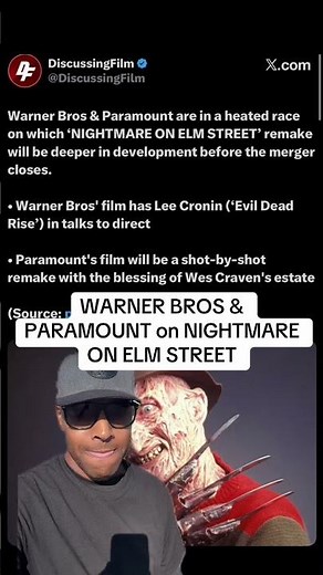WARNER BROS & PARAMOUNT on NIGHTMARE ON ELM STREET #freddy #horror #nightmare #scary #fyp