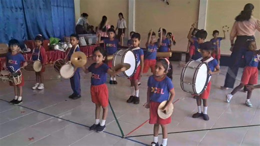 Eastern Band practices at school | Excel Montessori School Kandy