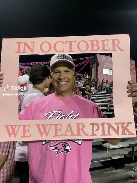 Pink-Out football game ‘23! #missionoakhighschool #breastcancerawareness💕