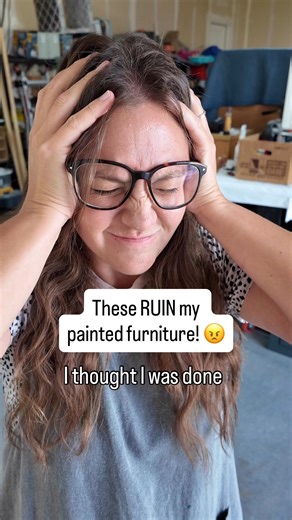 Stains that bleed through your paint? Yeah, that’s the worst! I learned the hard way 😢 but now I use this stuff and the problem’s gone. Comment ⭐SAVE⭐ and I’ll DM you the exact product I use to prevent it! | A Ray of Sunlight - Painted Furniture & DIY