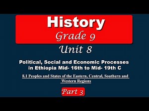 Grade 9 History unit 8 part 3 | Cushitic States and Peoples under Sera-Woma system
