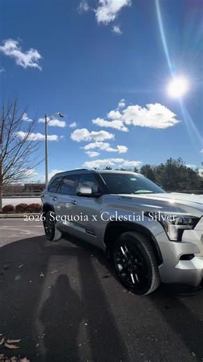 2026 Sequoia in our celestial silver on our showroom floor now! #toyota #sequoia #toyotasequoia #suv #fy