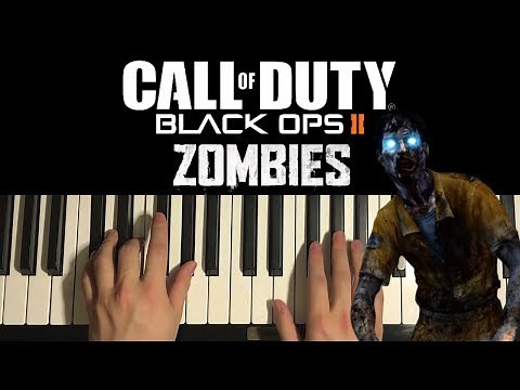 How To Play - Black Ops 2 Zombies - Theme Song (PIANO TUTORIAL LESSON)
