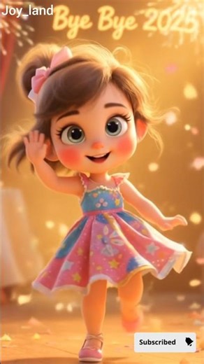 Bye Bye 2025 👋✨ | Cute Pixar-Style Dance Animation