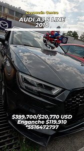 AUDI A3 S LINE 2018, automática, 2.0 L, BODY, enganche 30% en Coyoacán Centro, CDMX #audia3sline #VSECCION #COYOACAN | V Sección