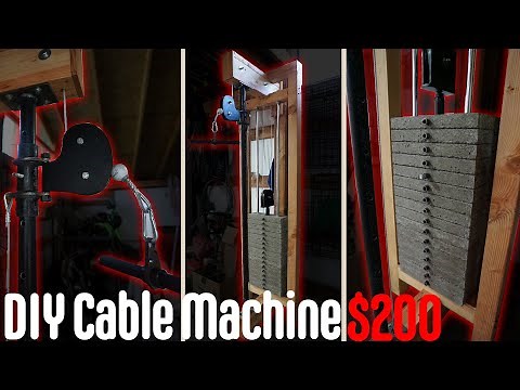DIY WOOD + CONCRETE Cable Machine (HOW TO VIDEO)