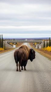 3.3M views · 1.8K reactions | Bison Stops Incoming Bus For Good Reason! #rescue #animals #wildlife | The Vu Team | Facebook