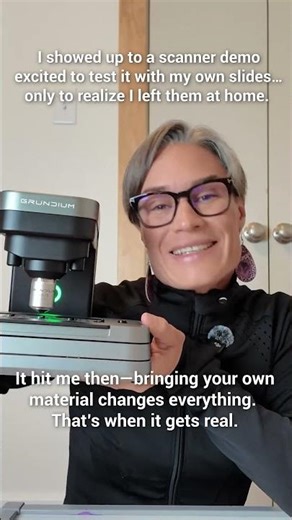 I was ready to test a new whole slide scanner—with my own slides. Except… I forgot to bring them.