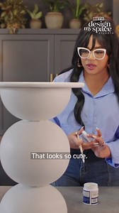 When life gives you bowls… build a side table! 👀✨ This DIY hack is too good not to try. Tap into BET.com for more home design magic from #DesignMySpaceATL! | BET Her TV