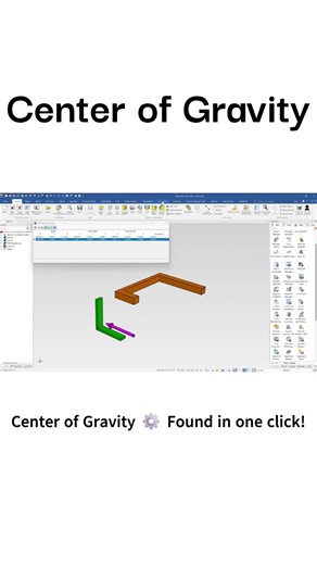 Get Coordinates – Find the Center of Gravity in IronCAD #shorts #engineeringtools #ironcad