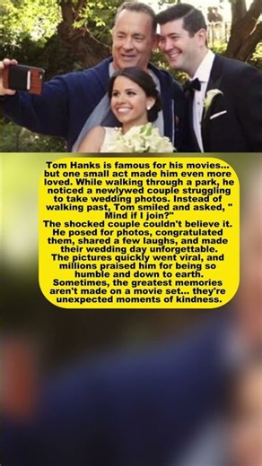 Tom Hanks Joined a Newlywed Couple’s Photo—And Made Their Day ❤️