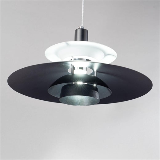 Scandinavian Rose White Pendant Lamp, Metal Dining Room Ceiling Light - Etsy