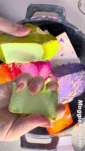 Crisp Colorful Chalk | Fluffy Crumble Moments | Stress & Fatigue Relief ASMR