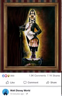 Is this haunted post actually stretching? Or is it your imagination? 🎃👻 | Walt Disney World