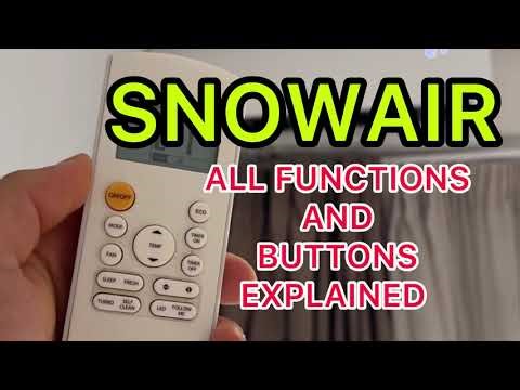SNOWAIR Remote Control All functions and buttons explained