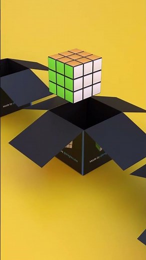 Cube Unboxing Endless Loop #satisfying #blender #3danimation