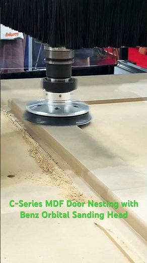 MDF Cabinet Door Sanding with C.R. Onsrud 3-Axis CNC Router