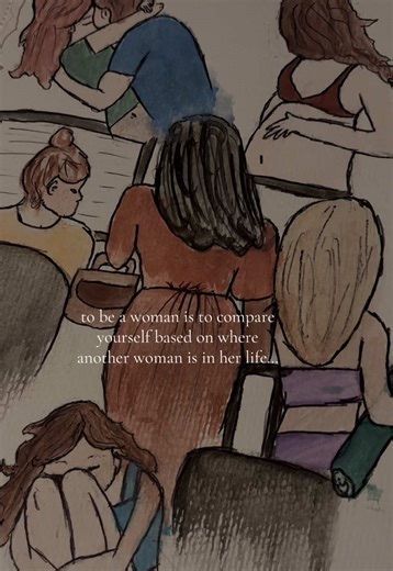 a quick painting I did about that feeling of falling behind #drawing #watercolor #painting