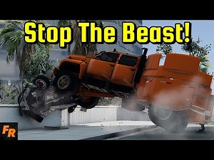 Stop The Beast! - MRAP Causes Chaos - BeamNG Drive