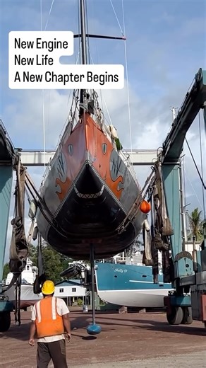 SailingNV on Instagram: "We did it! After months of work, our boat is back in the water with a brand new heart 💙⚙️ There’s nothing like that first sunset under power again. 👉 Watch our full relaunch episode on the Tube #SailingFamily #BoatRefit #RelaunchDay #CruisingLife #SailingAdventure #SailingAroundTheWorld #BluewaterSailing #OffGridLiving #SailingCouple #SailingYouTube #SailingVlog #NanniEngine #LiveaboardLife #FamilyAtSea #OceanRacer #BoatLife"