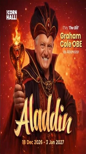 Graham Cole - Top of THE BILL - Aladdin 2026 - Diss