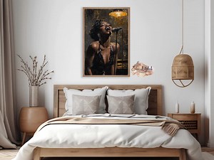 Black Jazz Singer Oil Painting: Harlem Renaissance Art (digital Download) - Etsy